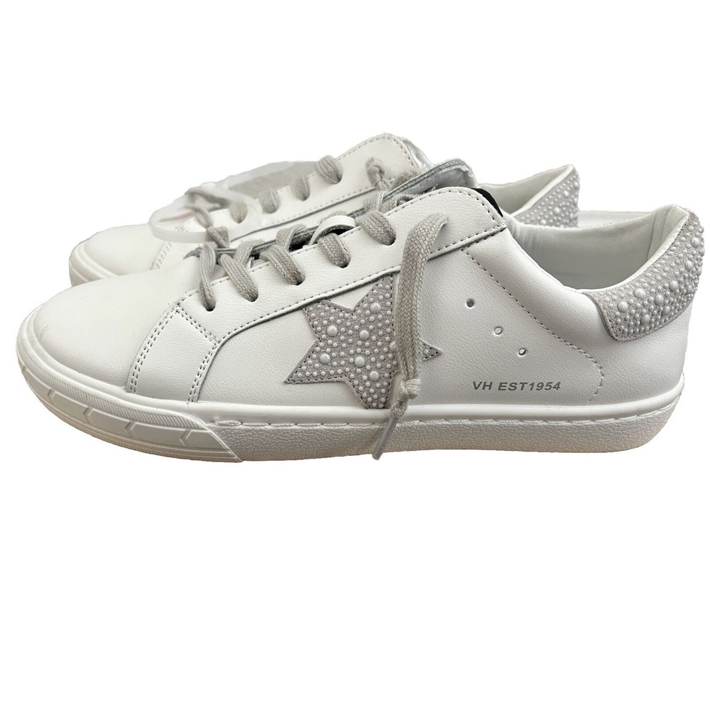 Vintage Havana Star Gray & White Leather & Suede Sneakers Size Women’s 7.5